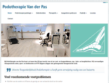 Tablet Screenshot of podotherapievanderpas.nl